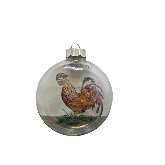Hand-made Hand Painted Christmas Ornament - chicken bird Rhode island red roost - Picture 5 of 6